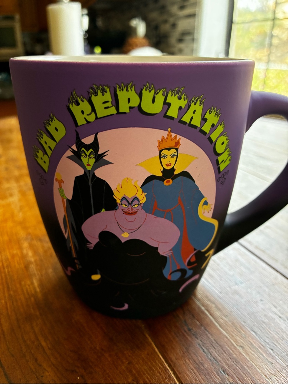 Disney Purple Villains "Bad Reputation" Ceramic Mug